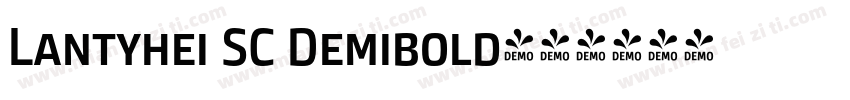 Lantyhei SC Demibold字体转换